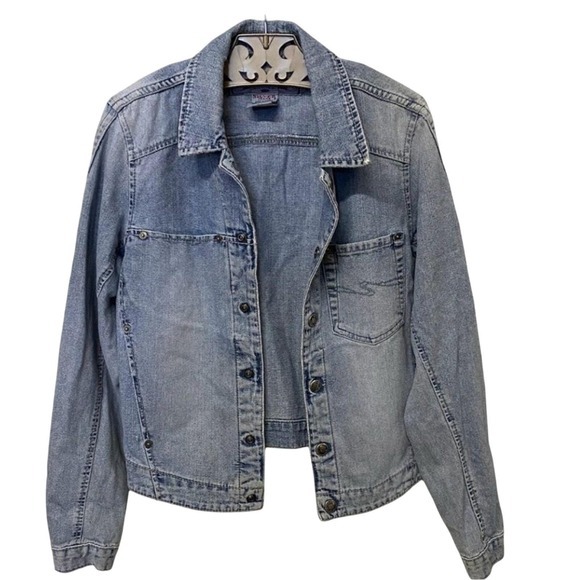 Silver Jeans Jackets & Blazers - Vintage Y2K Silver Jeans Co Denim Jacket Medium Light Wash Jean